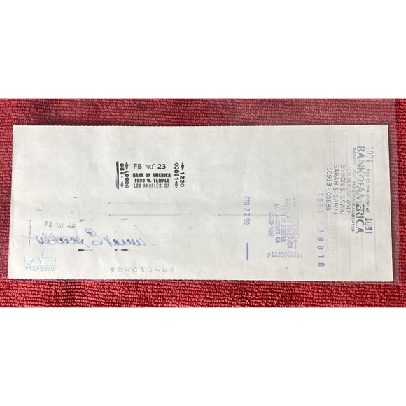 🔥 RARE LA Dodgers VIN SCULLY SIGNED CHECK JSA COA GEM MINT AUTOGRAPH CERTIFIED - Picture 5 of 6